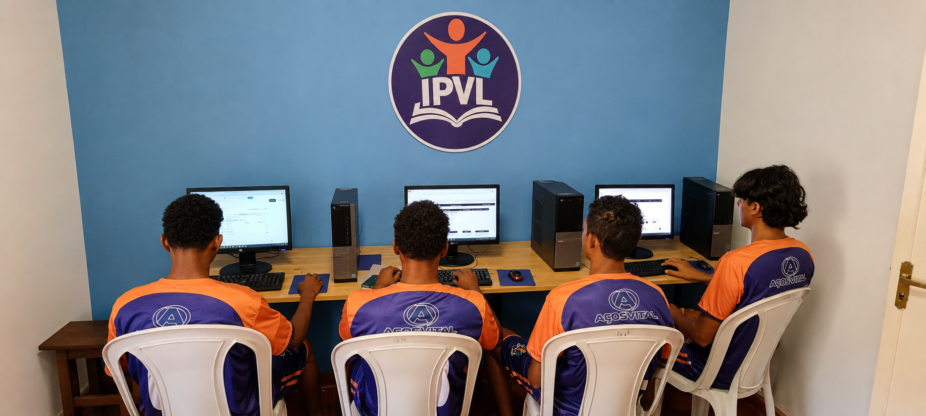 Crianças em atividade do IPVL